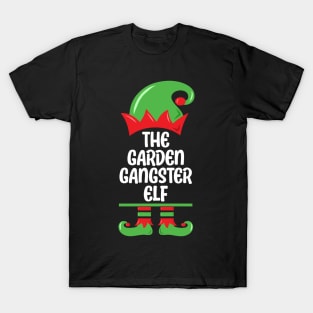 Funny Gardener Plant Lover The Garden Gangster Elf T-Shirt